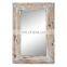 Rustic Farmhouse Living Room Decorative Wood Wall Hanging Mirror