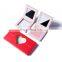 Valentine gift love heart shaped paper cosmetic makeup eye palette packaging bulk sale manufacturer