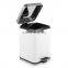 Household Multi Colors Powder Coating Square Stainless Steel Foot Pedal Waste Bin 3L 5L 12L White Grey Pedal Bin