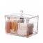 Creative cotton swab box cotton pad holder transparent acrylic cosmetics storage box
