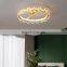 High Quality Gold Round LED Ceiling Light Indoor Decorative Residential Coffee Bar Indoor LED Ceiling Light
