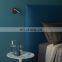Chromed Thin Base H11mm Hotel Guest Room Headboard Wall Surface Mounted 3W LED Reading Wall Lamp Rotate