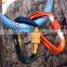 JRSGS Wholesale Custom Camping Hiking Outdoor Small Safety Snap Hook Clip logo Keychain Locking Aluminum Alloy Carabiner S7801B