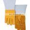 250 degree Celsius Heat Resistant Work Gloves TIG MIG Grain Cow Leather Welding Gloves