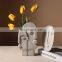 Nordic Ins Modern Creative Ceramic Vase Simple Face Living Room Flower Arrangement Bud Face Modern Vase
