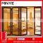 Aluminum Bifold Tempered Glass Sliding Bifold Folding Door With 5 years warranty