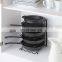 Multi-functional Save Space Heavy Duty Kitchen Countertop Cabinet 5 Tier M Shape Pantry Pan Pot Lid Organizer Rack Holder
