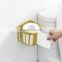 Punch-Free Toilet Paper Shelf Bathroom Kitchen Tissue Box Wall-Mounted Sticky Paper Storage Box Toilet Paper Holder