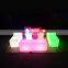 New design fashion shape plastic tea coffee table led bar sofa and chair for event nightclub