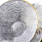 Clear Gold Edged Crystal Glass Charger Plate For Party Wedding And Hotel Restaurant