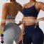 Wholesale Ladies Quick Dry Running Wear Sexy High Impact Strappy Top Gym Fitness Yoga Bra Women Cross Back Sports Bra