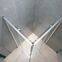 Aluminium alloy framed aqua glass rollaway shower screen shower cabin with sliding shower door