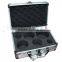 Sliver Brushed Aluminum Carrying Instrument Case with Custom Foam