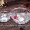 High quality clear glass salad bowl set/cheap glass bowls