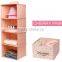 Denim Large Cloth Wardrobe Sorting Hanging Shelves Storage Clothing Hanging Bag