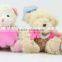 baby alpaca fur teddy bear custom plush toy/plush brown bear toy/soft plush brown bear toy