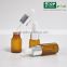 5ml tube glass bottle with silve dropper cap for essential oil , alibaba china tube oil bottle , mini tube dropper bottle