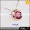 China jewelry AAAA zircon pendant necklace silver Fashion Jewelry