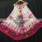 Indian printed chiffon summer long umbrella dresses