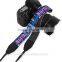 British style camera straps with microfiber band adjustable elastic strap