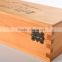 Fashion pine wood wine box with logo