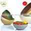 Natural and cute bamboo salad bowl , high quality dinner set