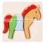 Hot Sale Lovely Wooden Animal Toy 3d Puzzle
