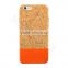 Perfect Stitching Real Wooden and PU Cellular Phone Cover Back Cover Case For Apple iPhone 6s                        
                                                Quality Choice