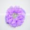 high quality large arificial Flower - 25colors Fabric Flower with Crystal Rhinestone Pearls Center Hair Accessory