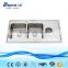 New Arrival Double Bowl Stainless Steel Kitchen Sink With Drainboard