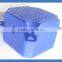 Blue plastic floating dock