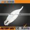 LED candle bulb flower bulb with tail C30LH E27 6W 480lm CE ROHS approved