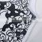 Latest fashion design formal patterns OEM elegant slim white black patterns printed women bodycon dress