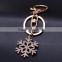 Fashionable crystal snowflake promotional gift keychain/