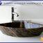 Round Black Mable Stone Basin With Single Hole