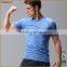 Hot Sell Dry Fit 100% Polyester Men's Sports Runing T-Shirts Put On Your Own Logo
