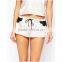 Wholesale Summer Soft Women's Lace Detail Pajama Short