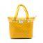 LCL-B102362 shining pu pvc quilted customized fashion lady travel weekend tote shoulder hand bag