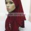 H266 new style one piece hijab with crystals