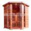 5 person infrared sauna, corner infrared saun room CE ROHS ETL Approved