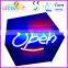 Environmental material led neon open signs stage decoration for festival