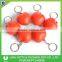 Advertising Logo PU Heart Shape Stress Ball Key Rings