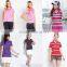 custom ladies Y/D strips polo t shirt made in China