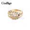 Fashion Jewelry Zinc Alloy High Quality Rhinestone Ring Ladies Wedding Party Show Gift Dresses Apparel Promotion Accessories