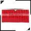 Red personalized makeup brush set with high quality PU bag