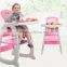Multifunctional chair for baby sitting playing baby plastic high chair