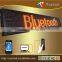 P10-16X96Amber 20(H)*100(L)*4.5(D)CM 12V led car display /Mirror text/ led matrix display messages programmed via bluetooth app