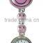 Cute Smile Face Stainless Steel Metal Nurse Quartz Fob Watch Nurse Gift