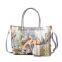 New arrival top sell ladies custom printed leather tote handbag made in china