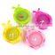 factory wholesale mini silicone seven siphon worm alarm clock time clock